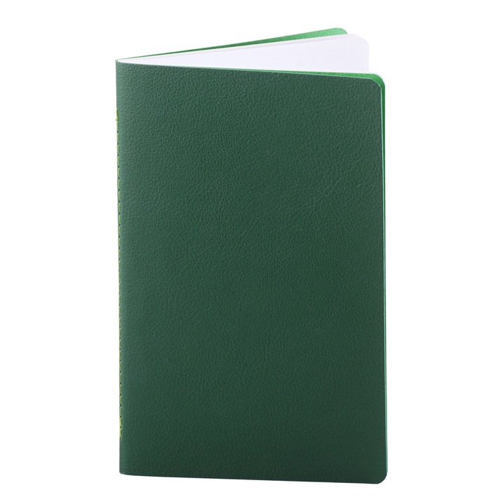 Notes Unika Pastel, personalizat, hartie velina, piele ecologica, Verde