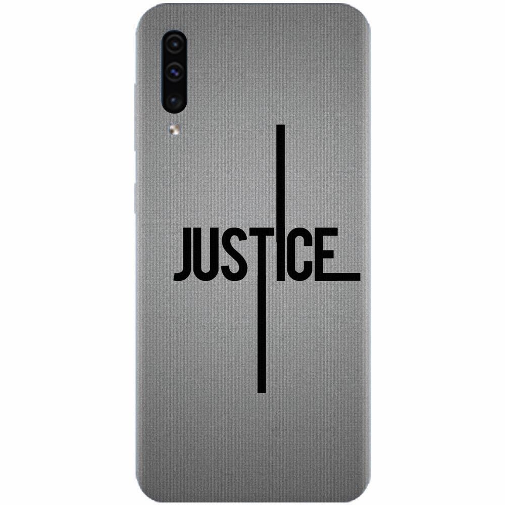Husa silicon pentru Samsung Galaxy A70, Amir Justice Minimalistic Nubheebuccus Text