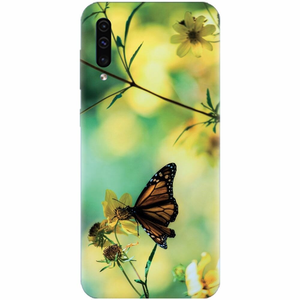 Husa silicon pentru Samsung Galaxy A70, Butterfly