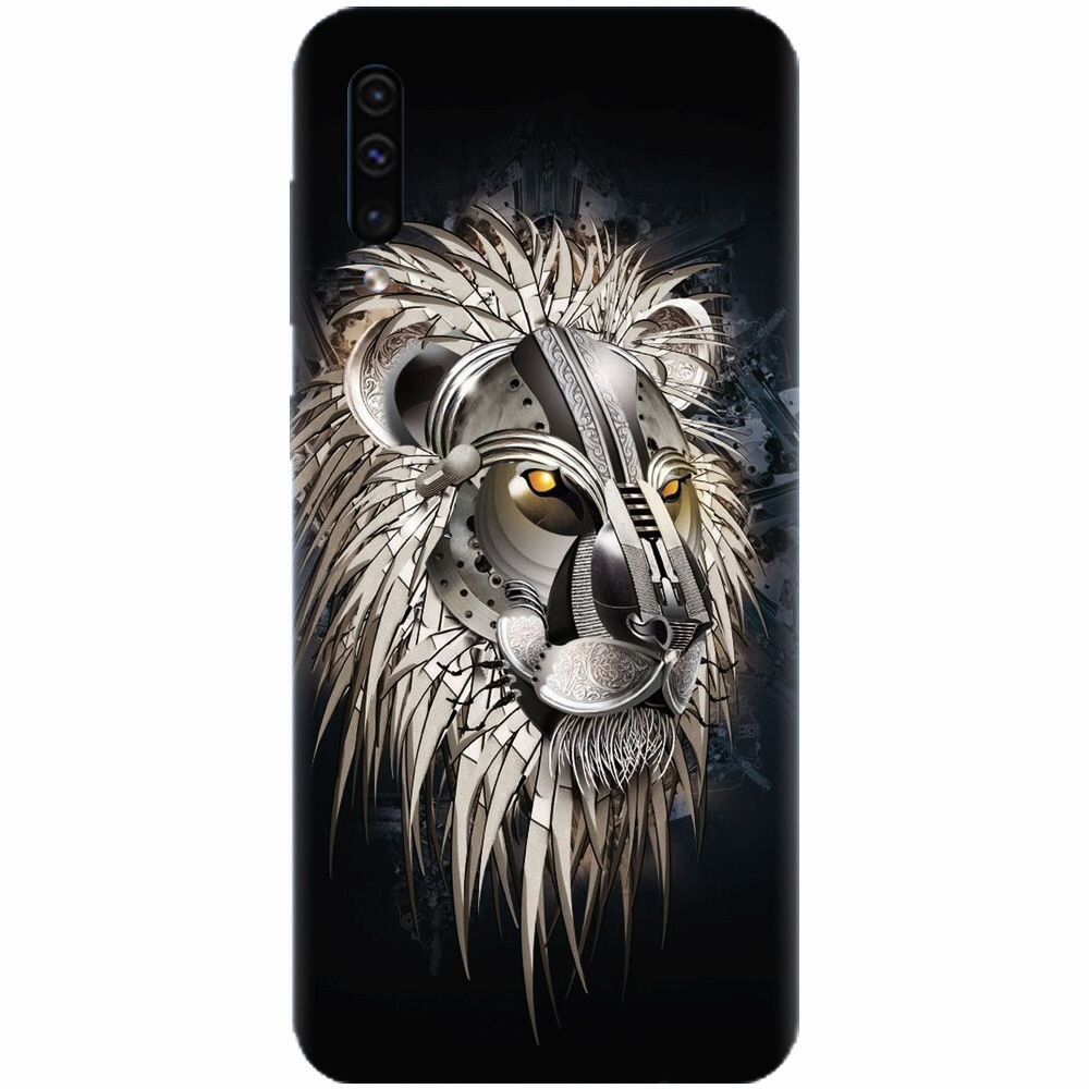 Husa silicon pentru Samsung Galaxy A70, Abstract Lion 001