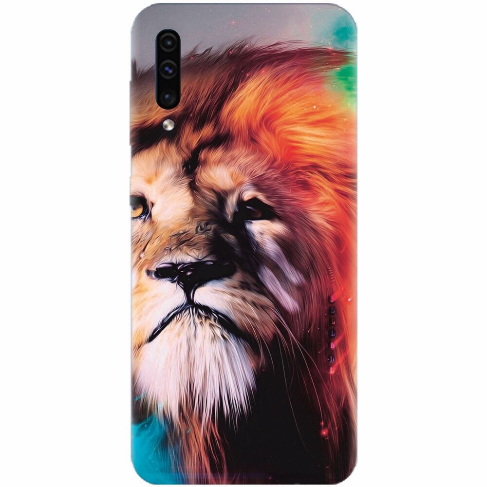 Husa silicon pentru Samsung Galaxy A70, Awesome Art Of Lion