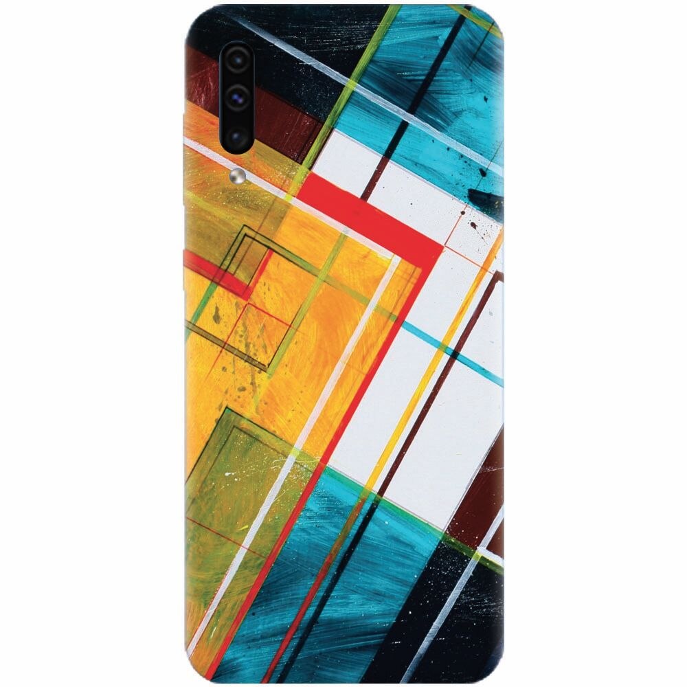 Husa silicon pentru Samsung Galaxy A70, Abstraction Color Shape
