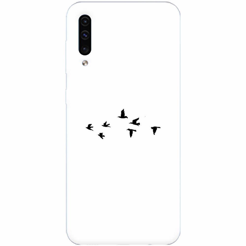 Husa silicon pentru Samsung Galaxy A70, Birds
