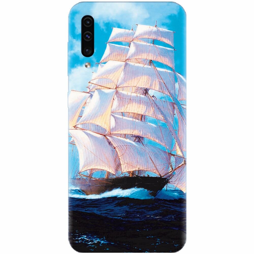 Husa silicon pentru Samsung Galaxy A70, Attractive Art Of Ships