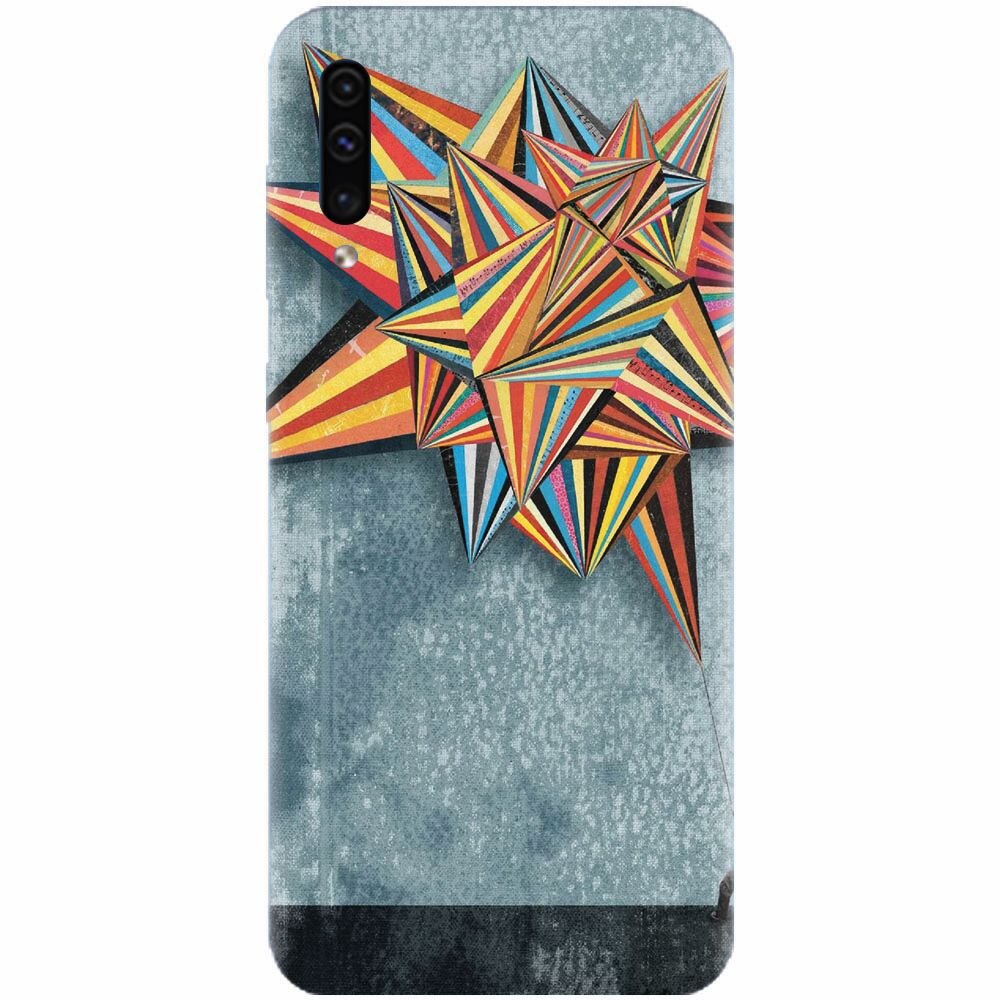 Husa silicon pentru Samsung Galaxy A70, Abstract Colorful Balloon Triangles