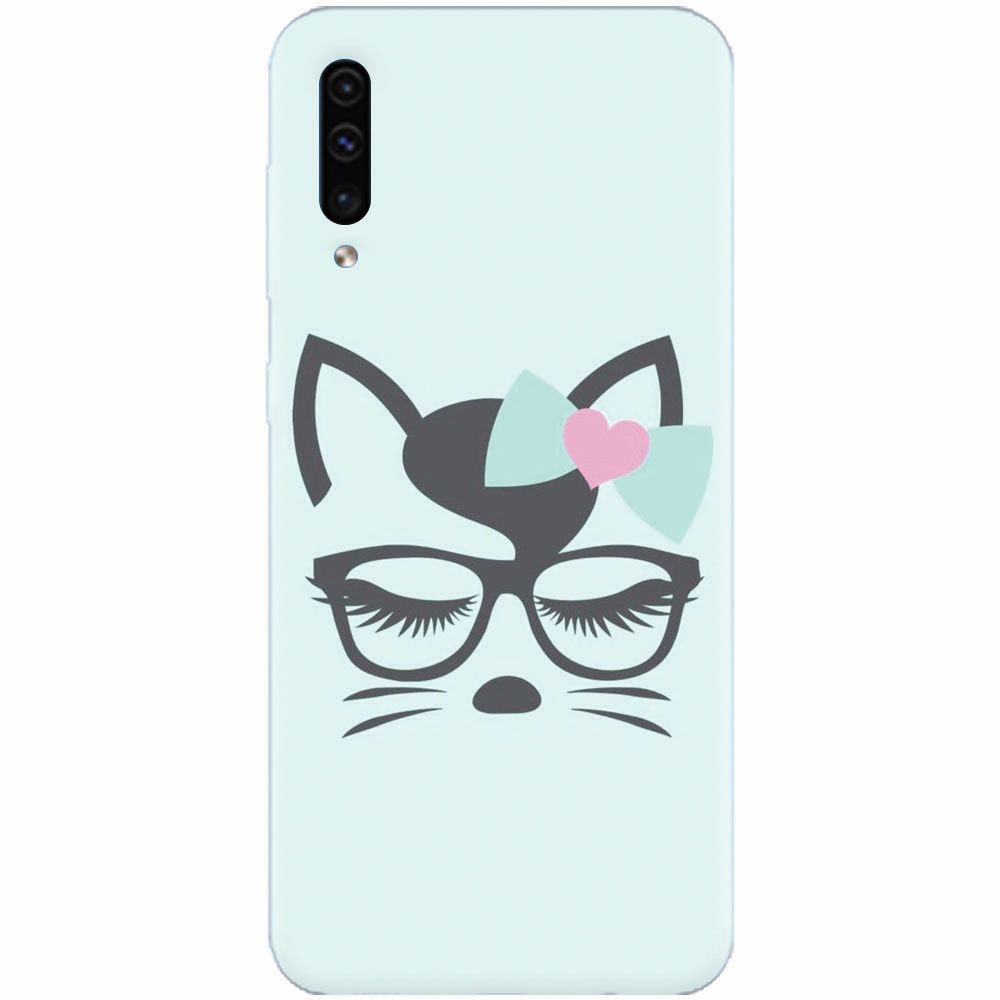 Husa silicon pentru Samsung Galaxy A50, Angel Cat