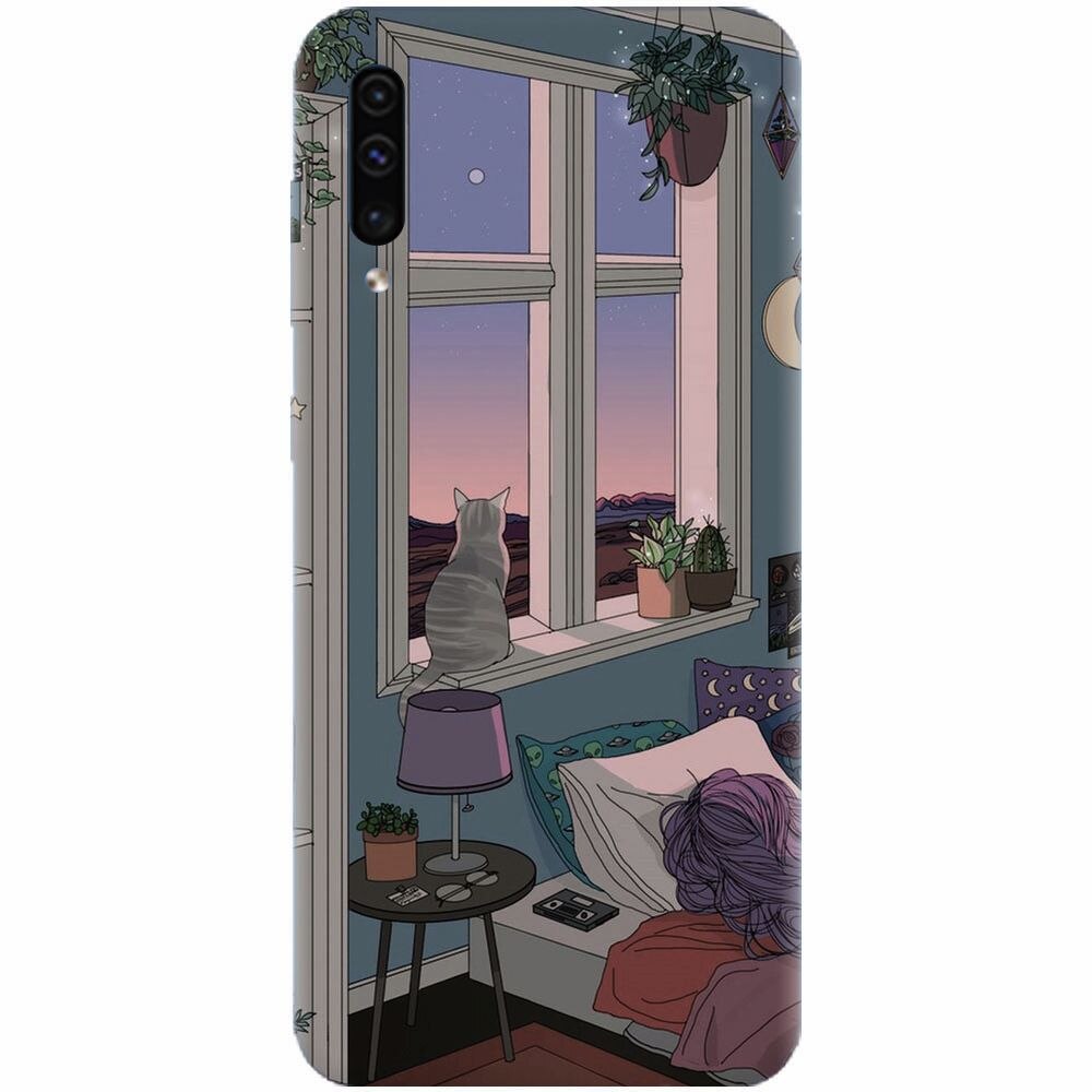 Husa silicon pentru Samsung Galaxy A50, Girl Room
