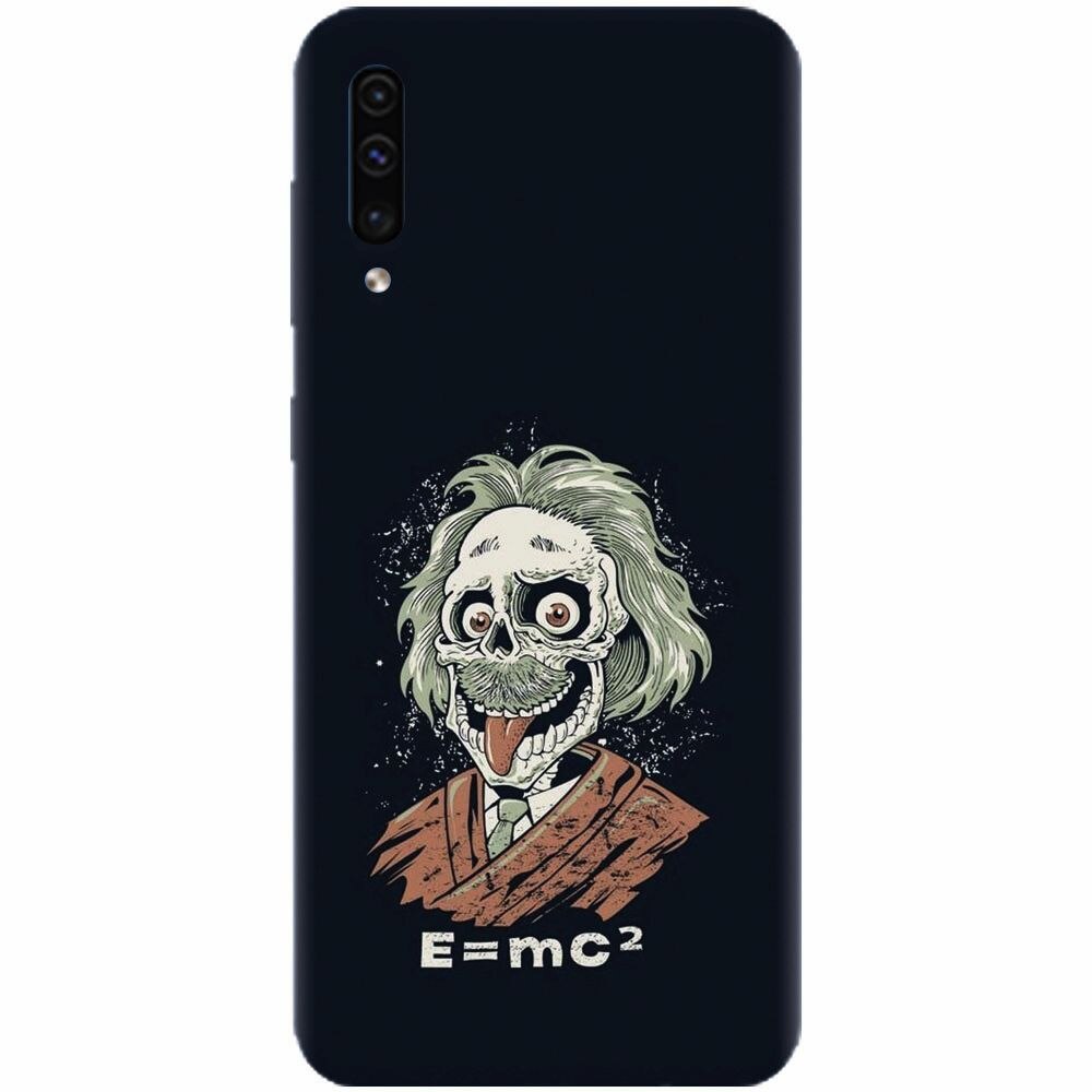 Husa silicon pentru Samsung Galaxy A70, Albert Einstein Caricature