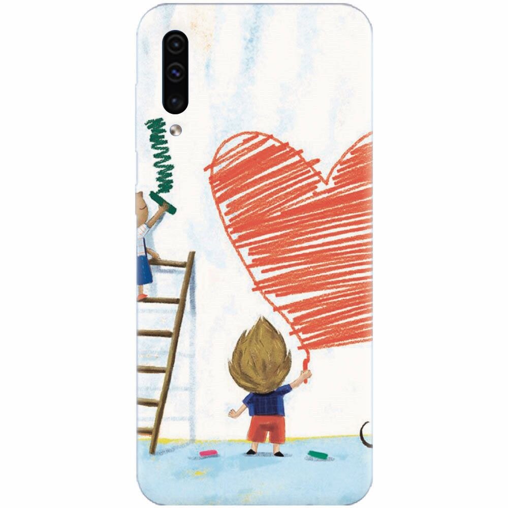 Husa silicon pentru Samsung Galaxy A70, I Love You Creatures