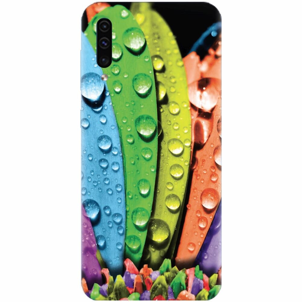 Husa silicon pentru Samsung Galaxy A70, Colorful Daisy Petals