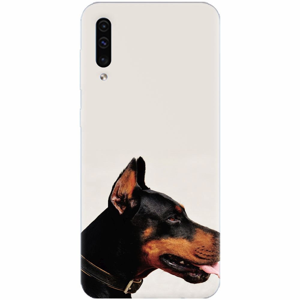 Husa silicon pentru Samsung Galaxy A70, Doberman