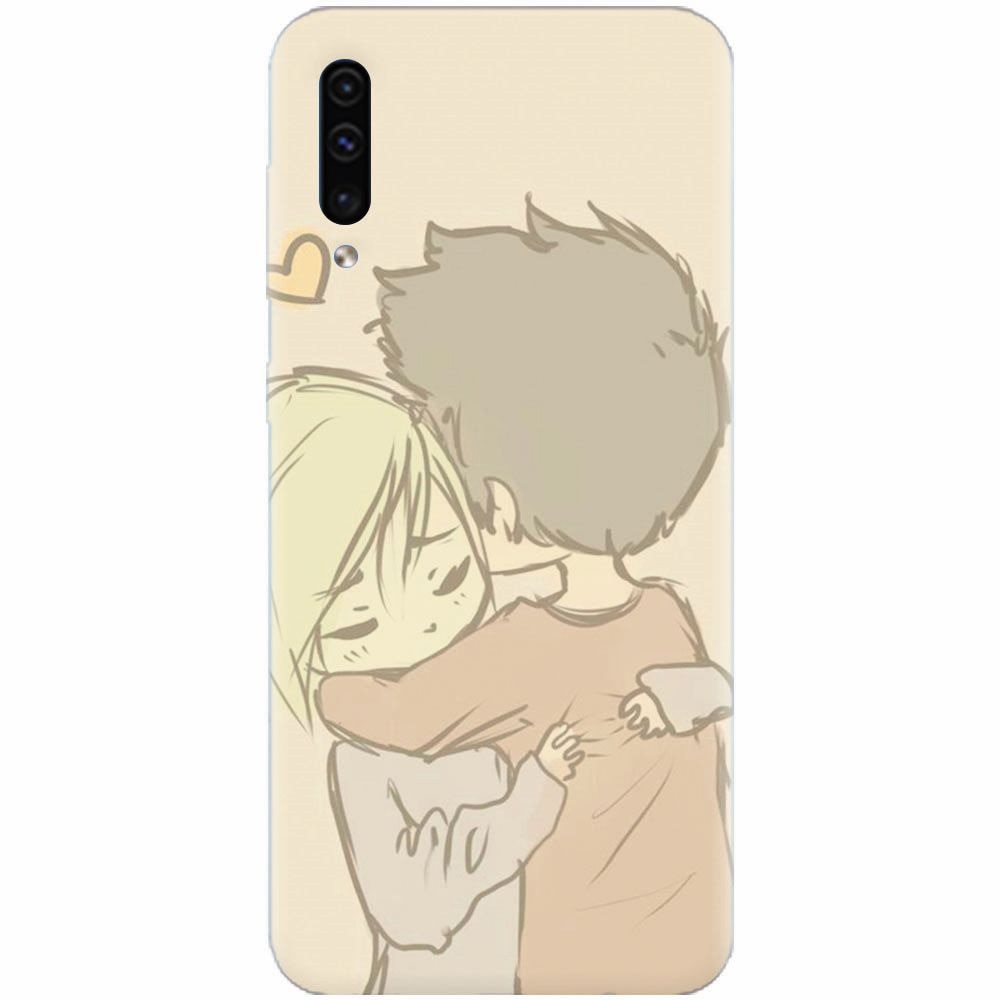 Husa silicon pentru Samsung Galaxy A50, Couple Hug