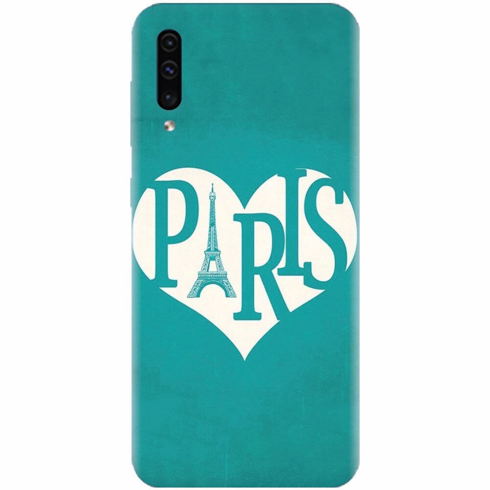 Husa silicon pentru Samsung Galaxy A50, I Love Paris