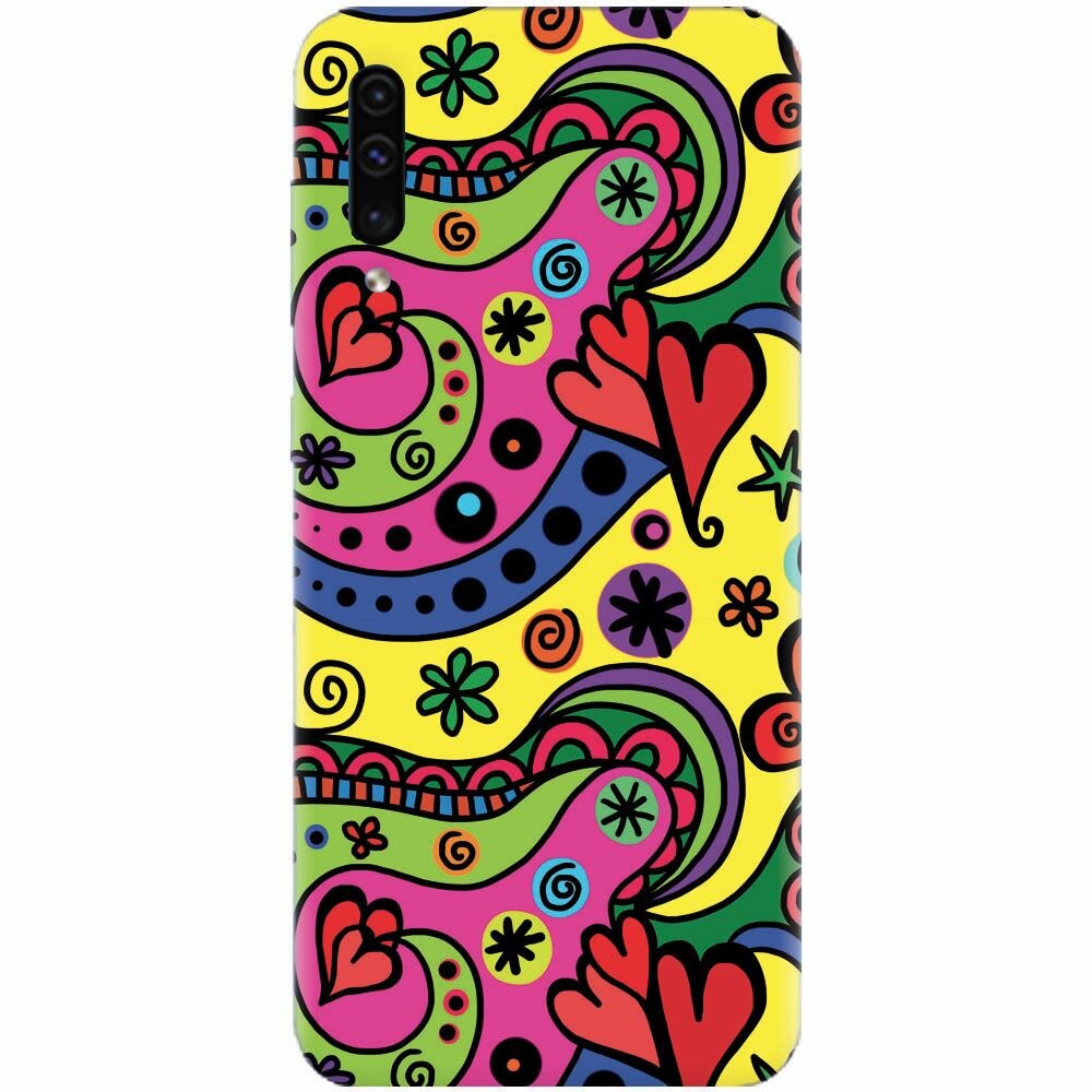 Husa silicon pentru Samsung Galaxy A70, Heart Color