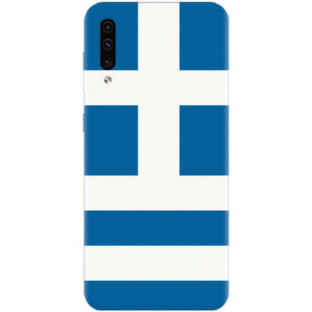 Husa silicon pentru Samsung Galaxy A50, Greece Flag