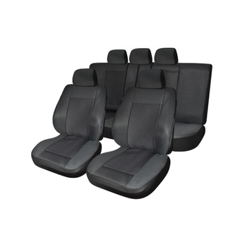 Set huse scaun Lux model 3, Negru, 11 bucati Set huse scaun Lux model 3, Negru, 11 bucati