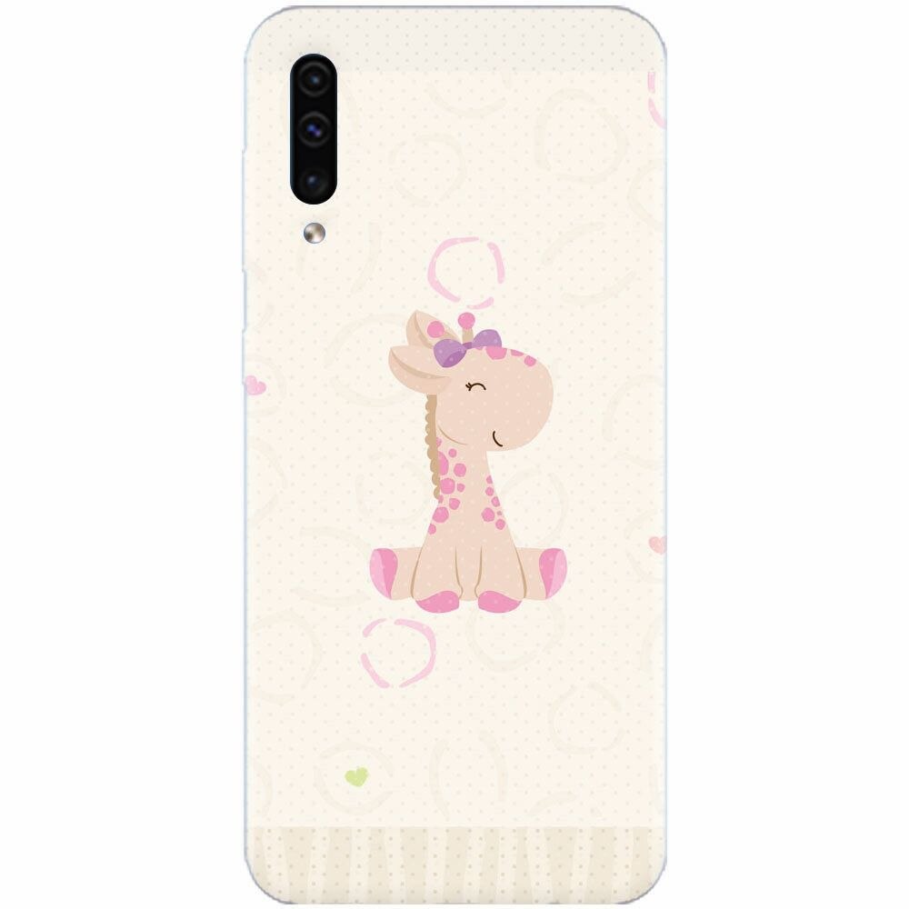 Husa silicon pentru Samsung Galaxy A50, Giraffe Cute