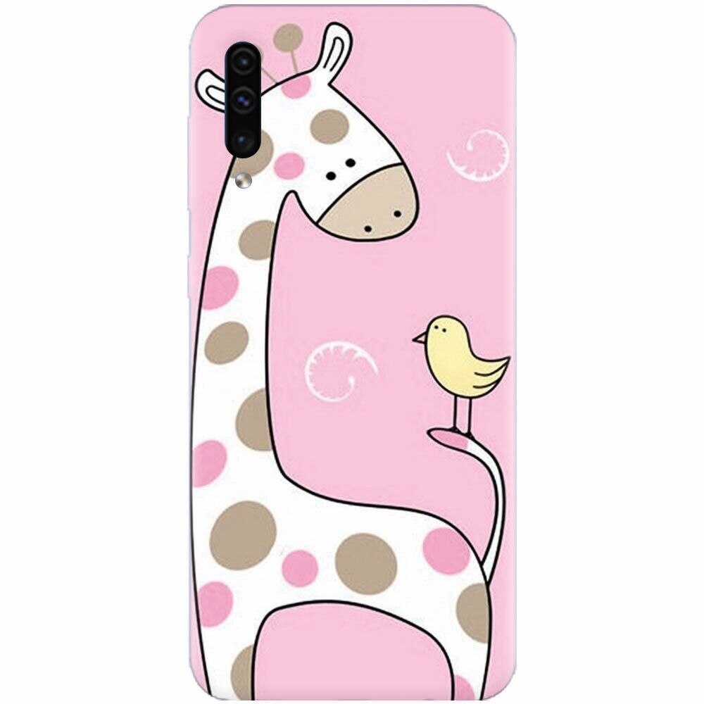 Husa silicon pentru Samsung Galaxy A70, Cute Giraffe