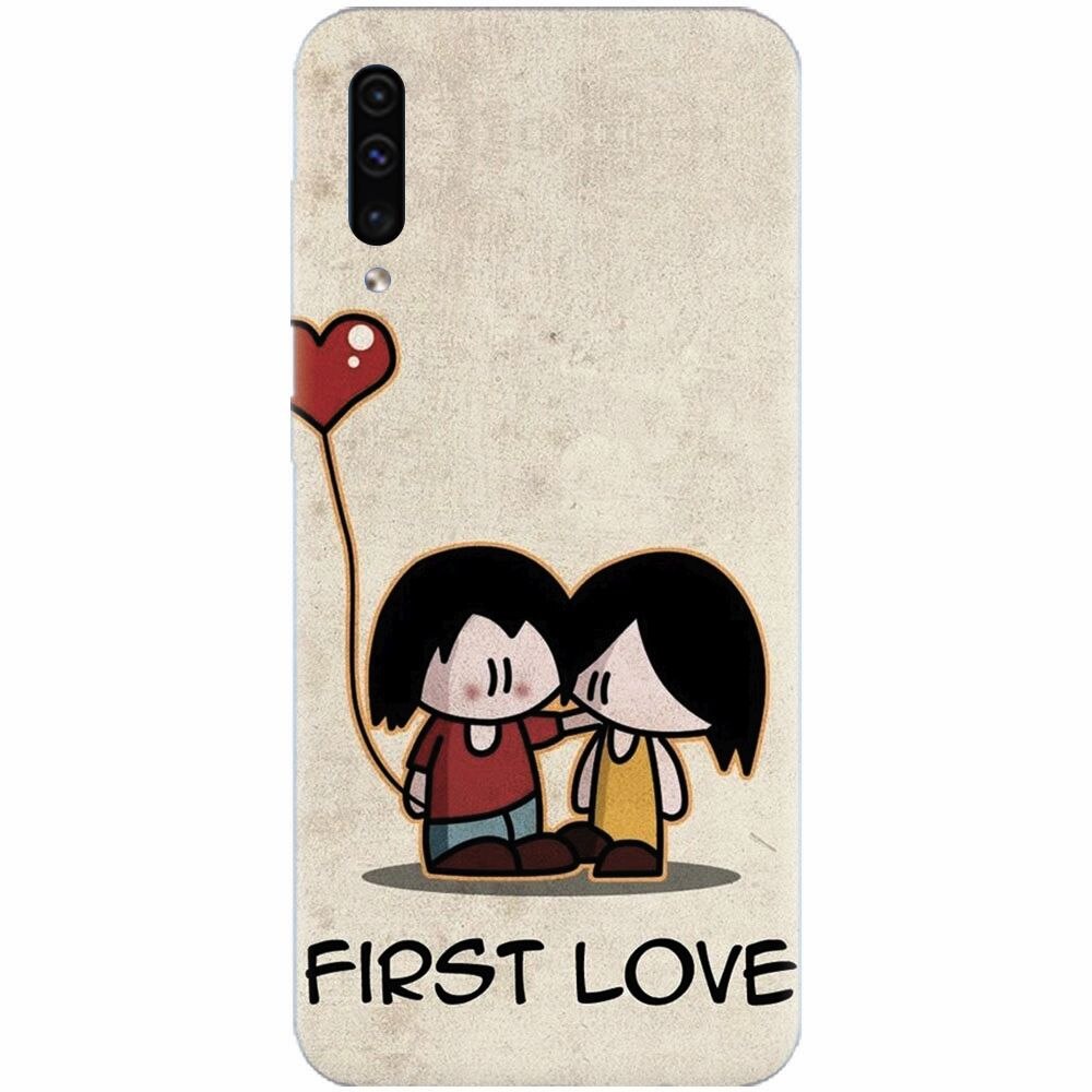 Husa silicon pentru Samsung Galaxy A70, First Love Great Lock Screen