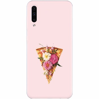 Husa silicon pentru Samsung Galaxy A70, Flower Pizza Husa silicon pentru Samsung Galaxy A70, Flower Pizza
