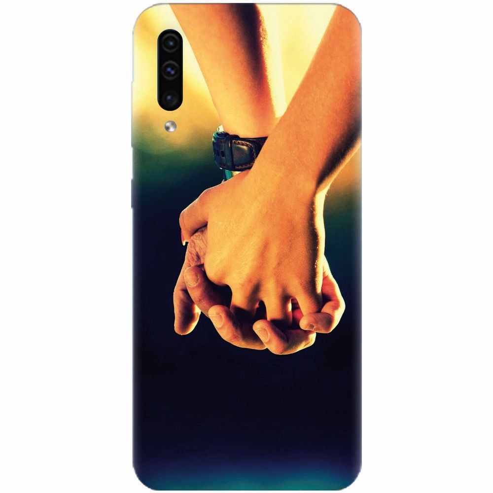 Husa silicon pentru Samsung Galaxy A70, Couple Holding Hands