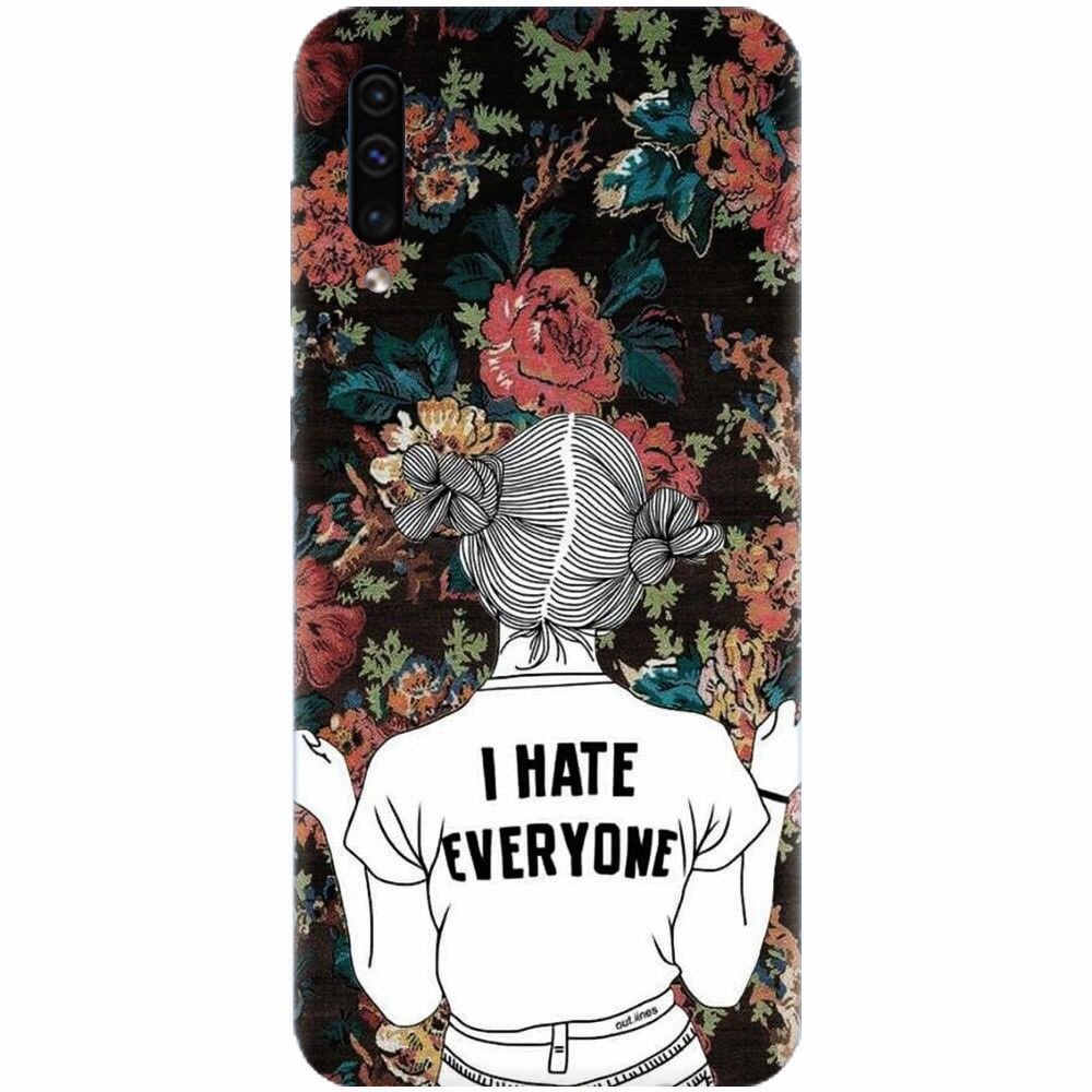 Husa silicon pentru Samsung Galaxy A70, I Hate Everyone