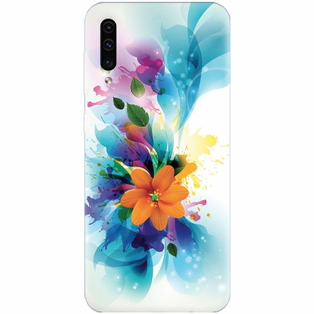 Husa silicon pentru Samsung Galaxy A70, Flower 011