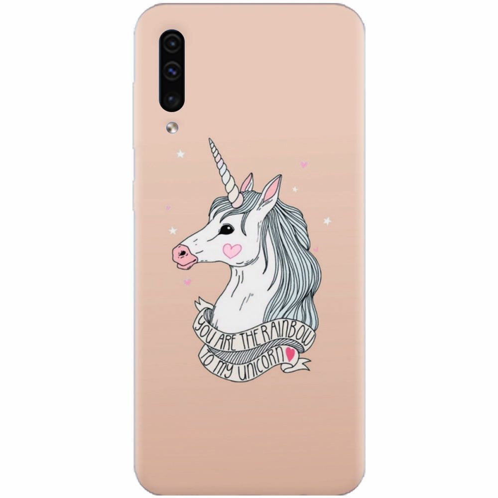 Husa silicon pentru Samsung Galaxy A70, Cute Rose Gold
