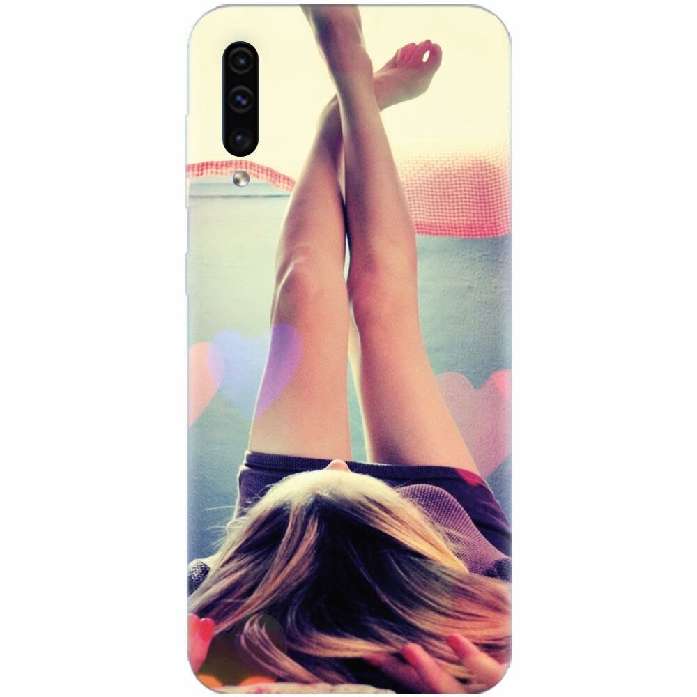 Husa silicon pentru Samsung Galaxy A50, Relax Girl
