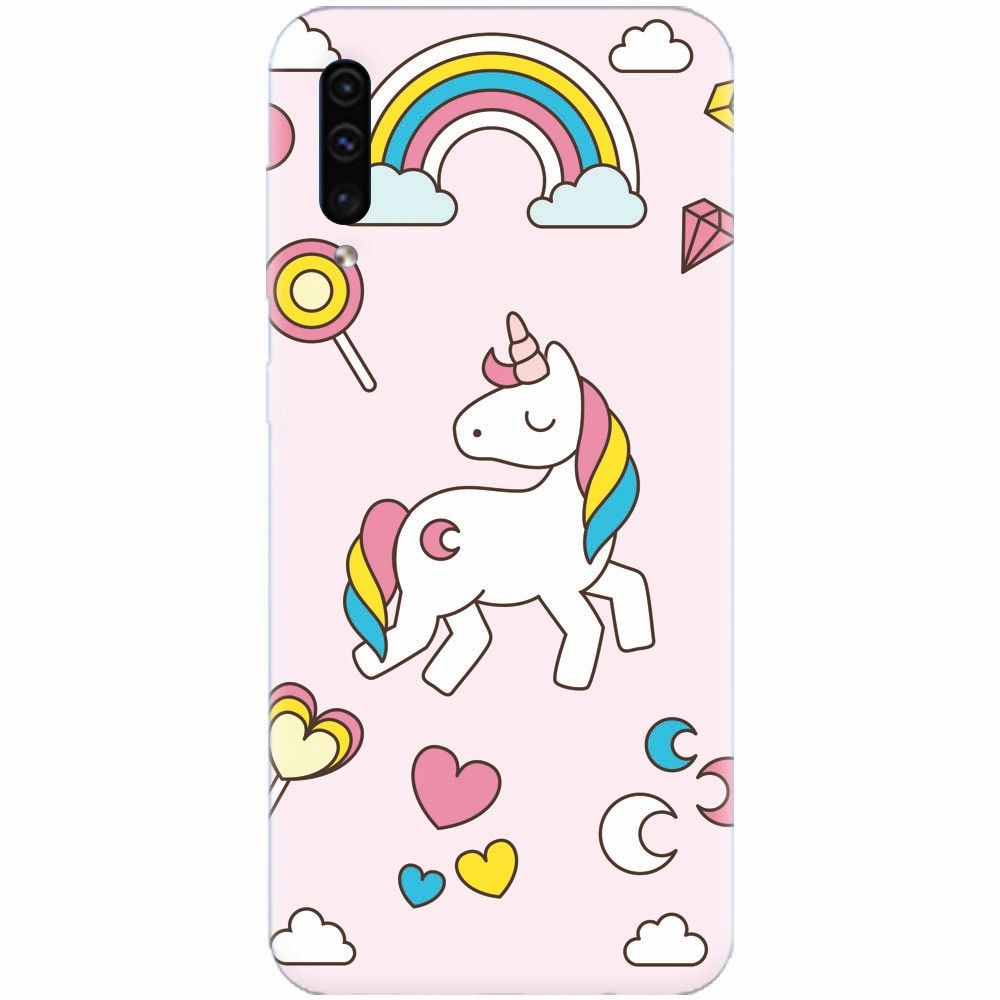 Husa silicon pentru Samsung Galaxy A70, Cute Unicorn