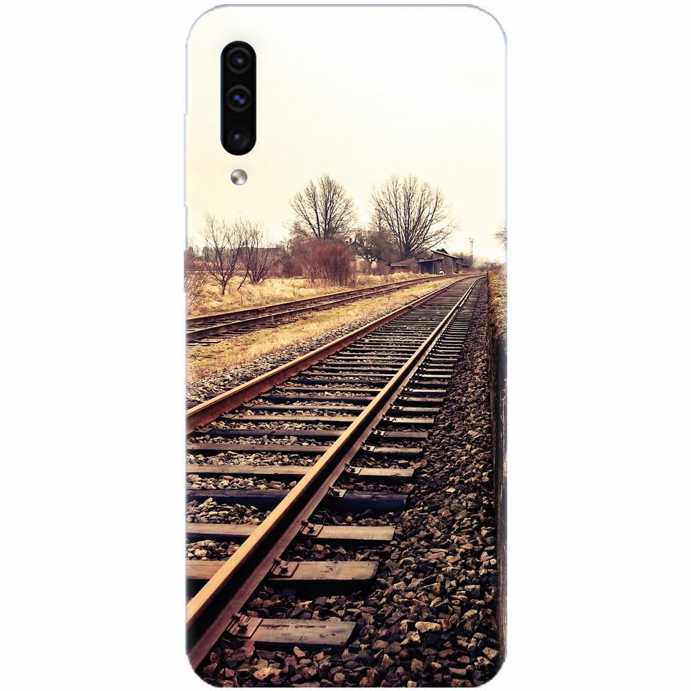 Husa silicon pentru Samsung Galaxy A50, Railroad