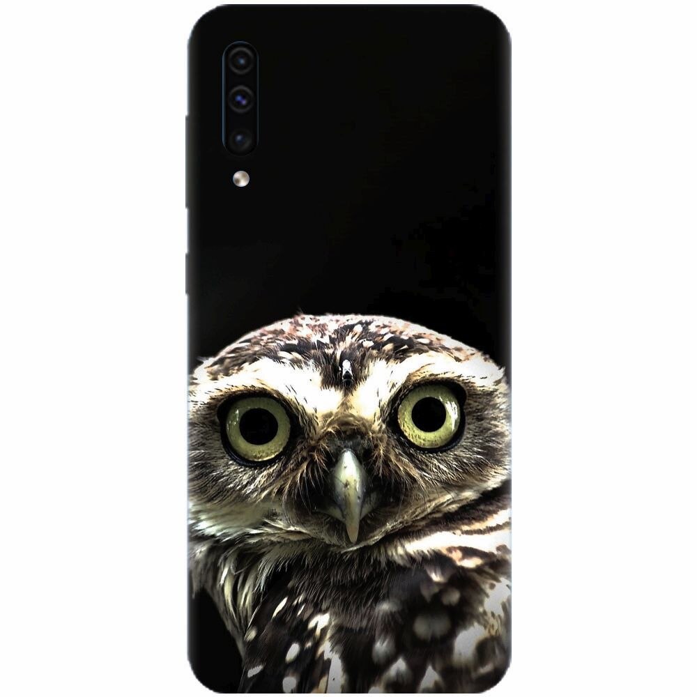 Husa silicon pentru Samsung Galaxy A70, Owl In The Dark
