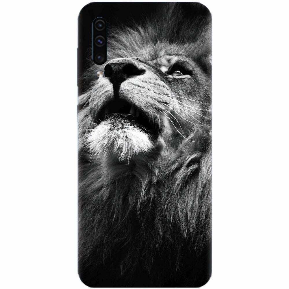 Husa silicon pentru Samsung Galaxy A70, Majestic Lion Portrait