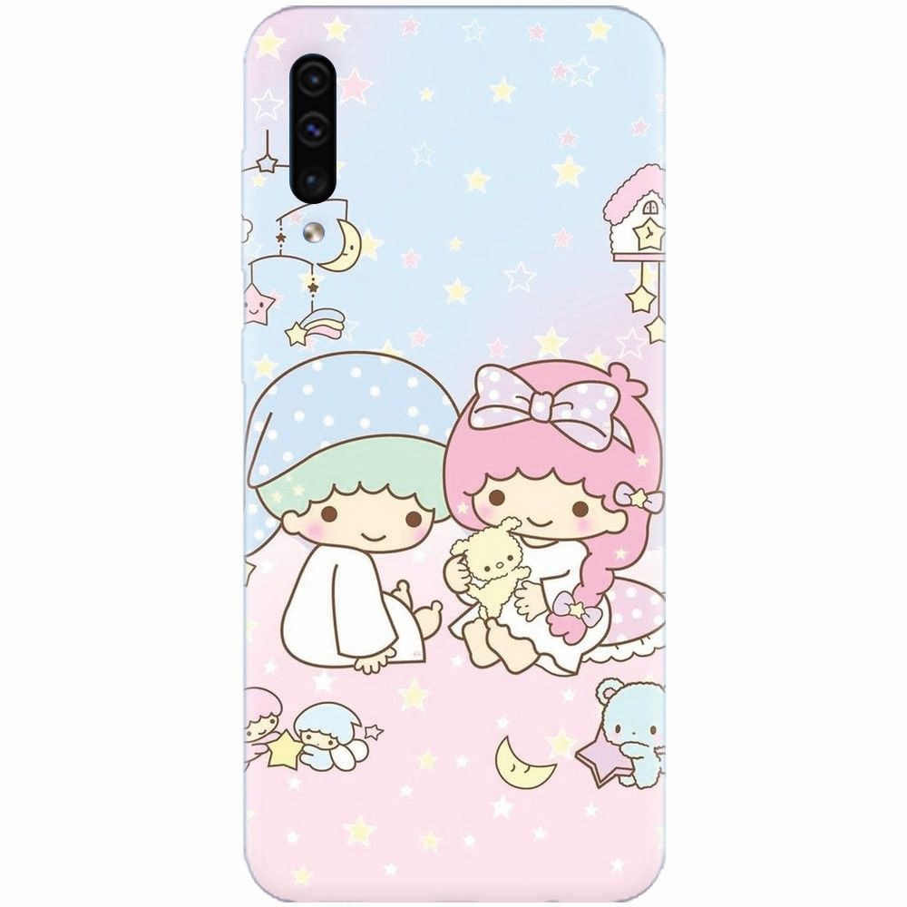 Husa silicon pentru Samsung Galaxy A70, Little Twins
