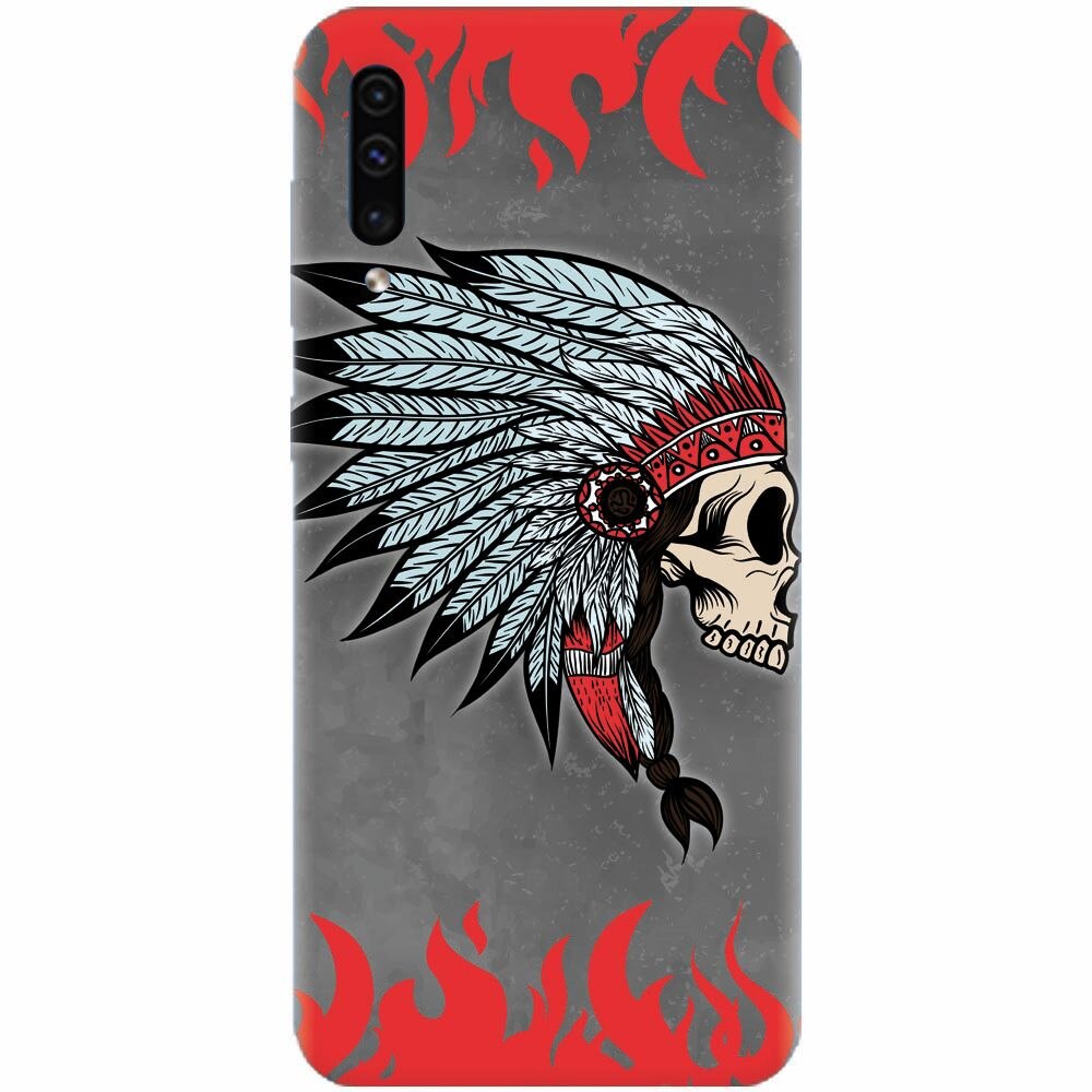 Husa silicon pentru Samsung Galaxy A50, Indian Skull