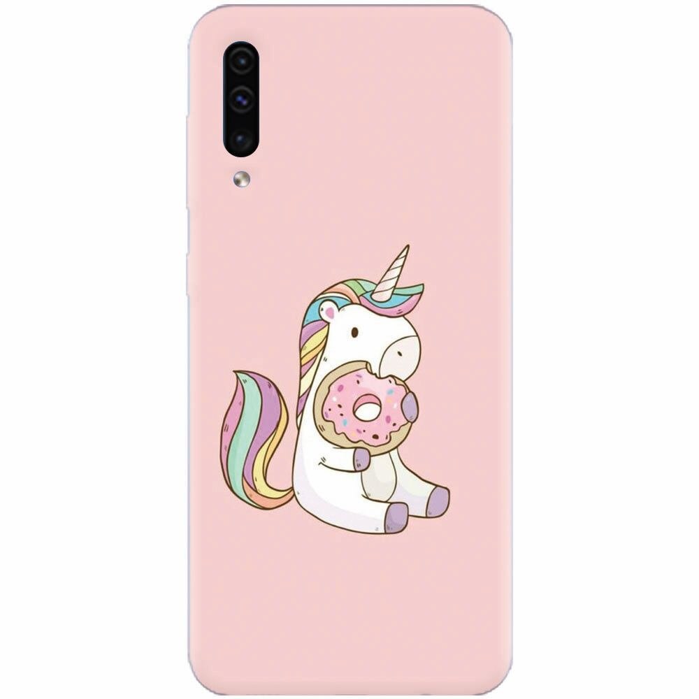 Husa silicon pentru Samsung Galaxy A50, Unicorn Donuts