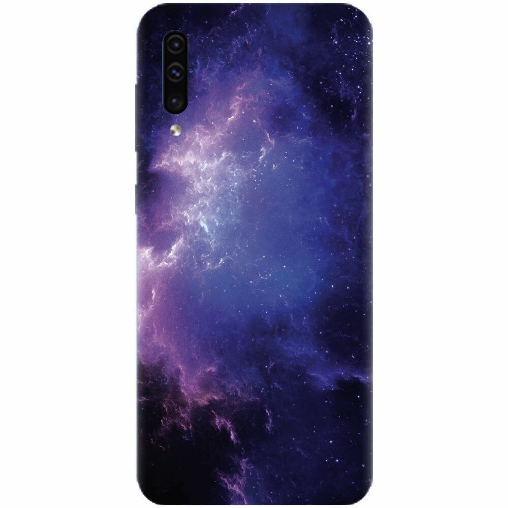 Husa silicon pentru Samsung Galaxy A70, Purple Space Nebula