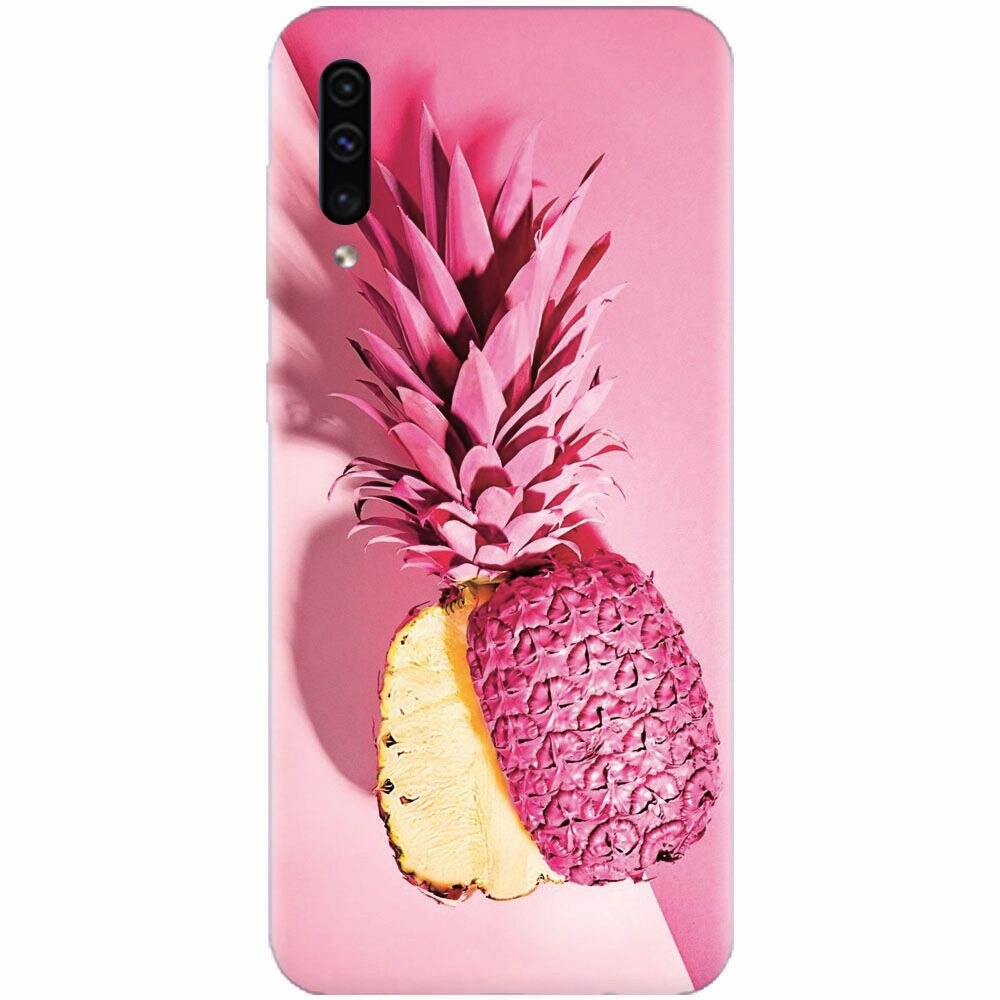 Husa silicon pentru Samsung Galaxy A50, Pink Pineapple