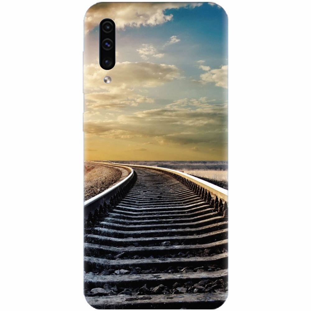 Husa silicon pentru Samsung Galaxy A50, Railroad Horizon