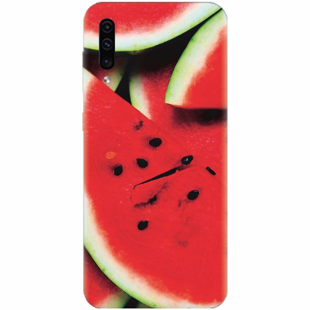 Husa silicon pentru Samsung Galaxy A70, S Of Watermelon Slice