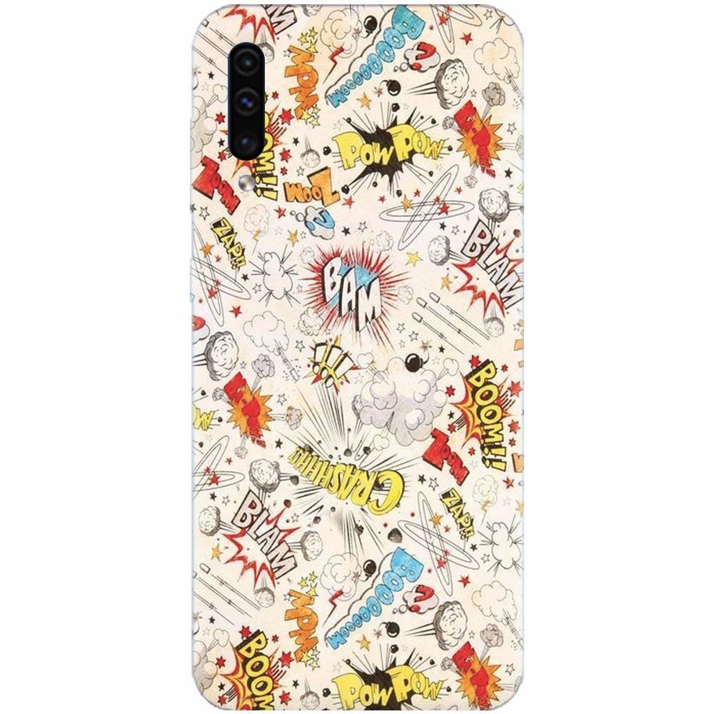 Husa silicon pentru Samsung Galaxy A70, Vintage Comic