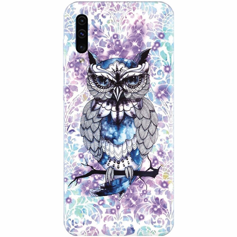 Husa silicon pentru Samsung Galaxy A50, Abstract Owl