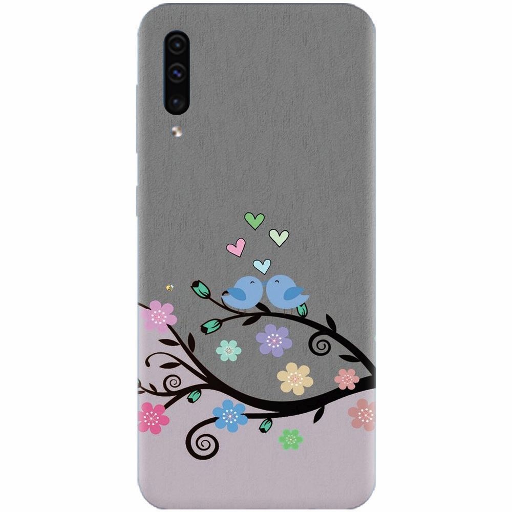 Husa silicon pentru Samsung Galaxy A70, Bird Love