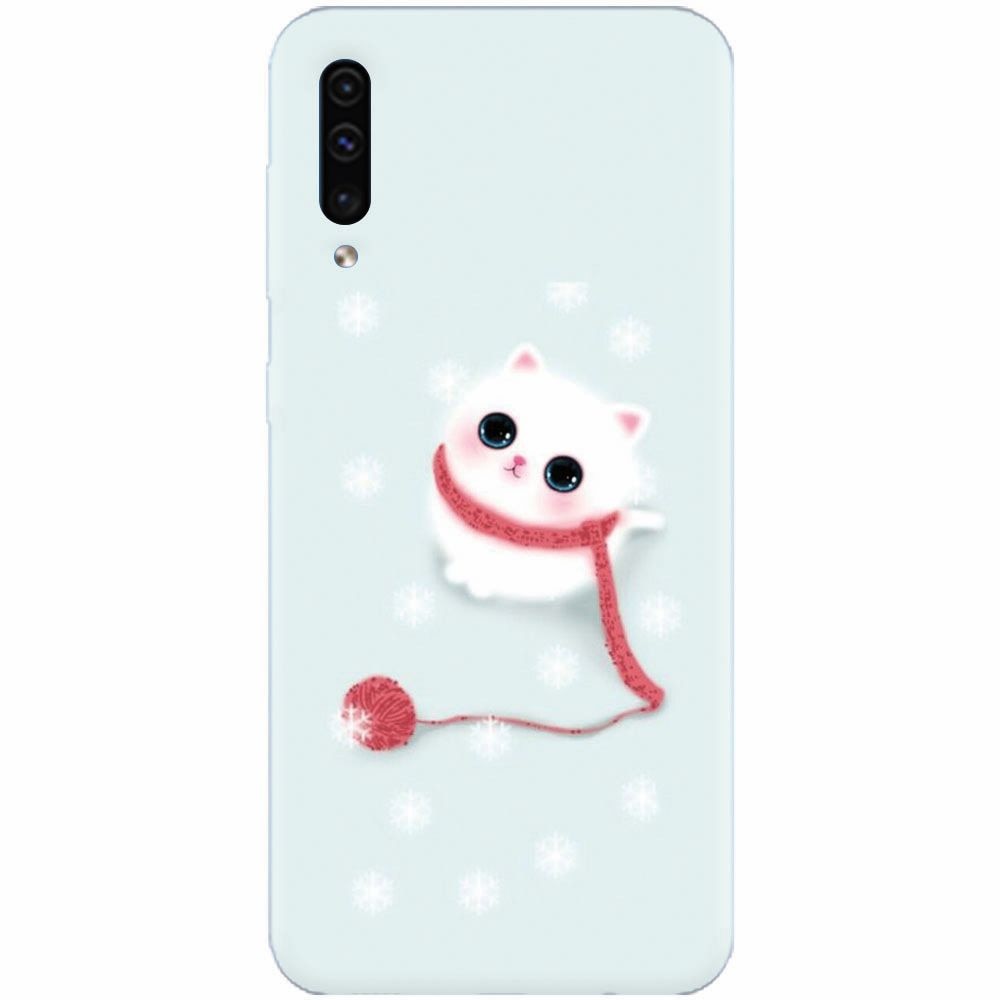Husa silicon pentru Samsung Galaxy A70, Cute Cat
