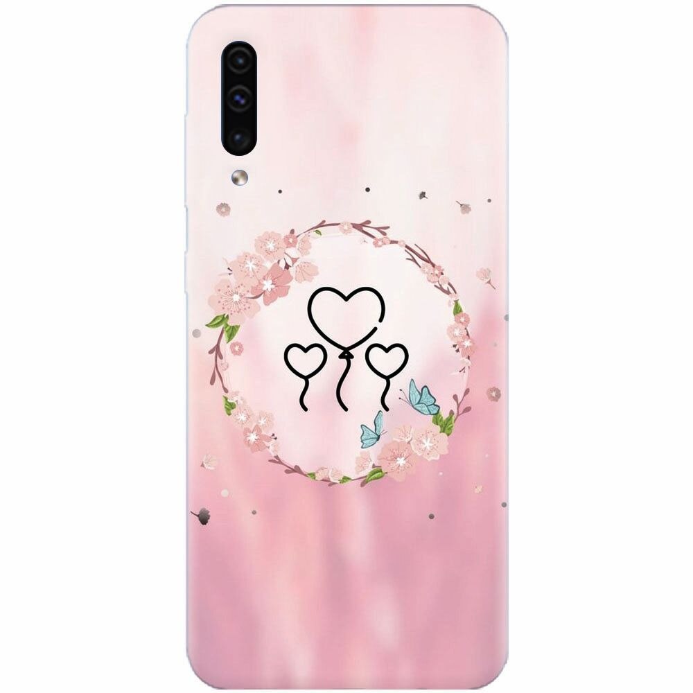 Husa silicon pentru Samsung Galaxy A70, Heart Baloons
