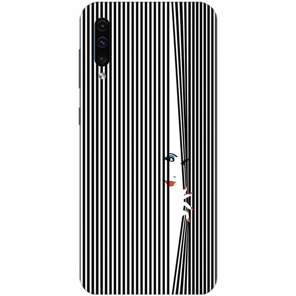 Husa silicon pentru Samsung Galaxy A70, Stripe