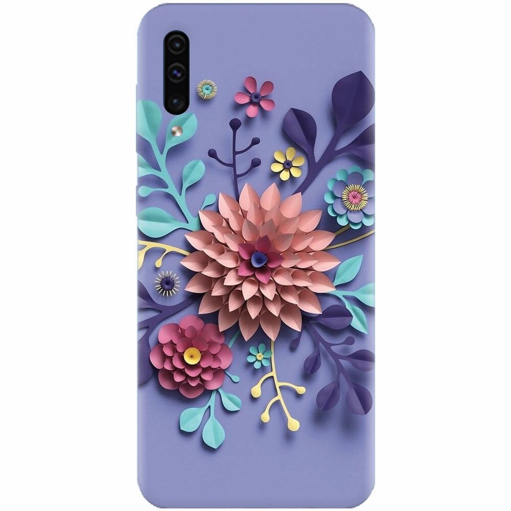Husa silicon pentru Samsung Galaxy A50, Flower Artwork