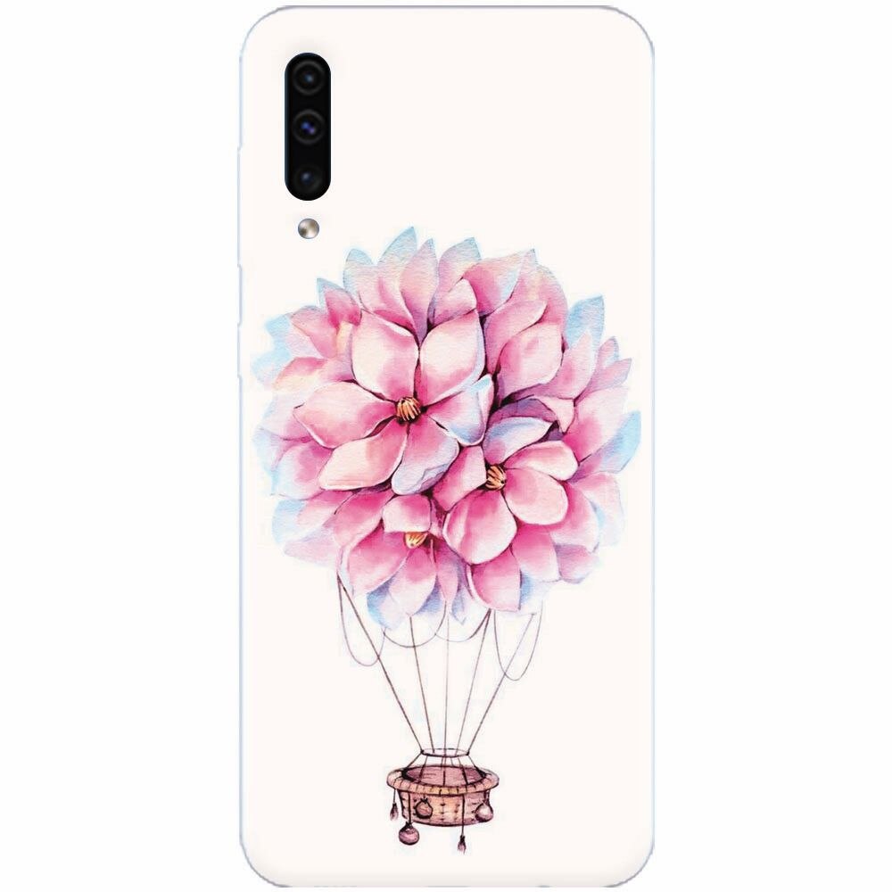 Husa silicon pentru Samsung Galaxy A70, Flower Baloon