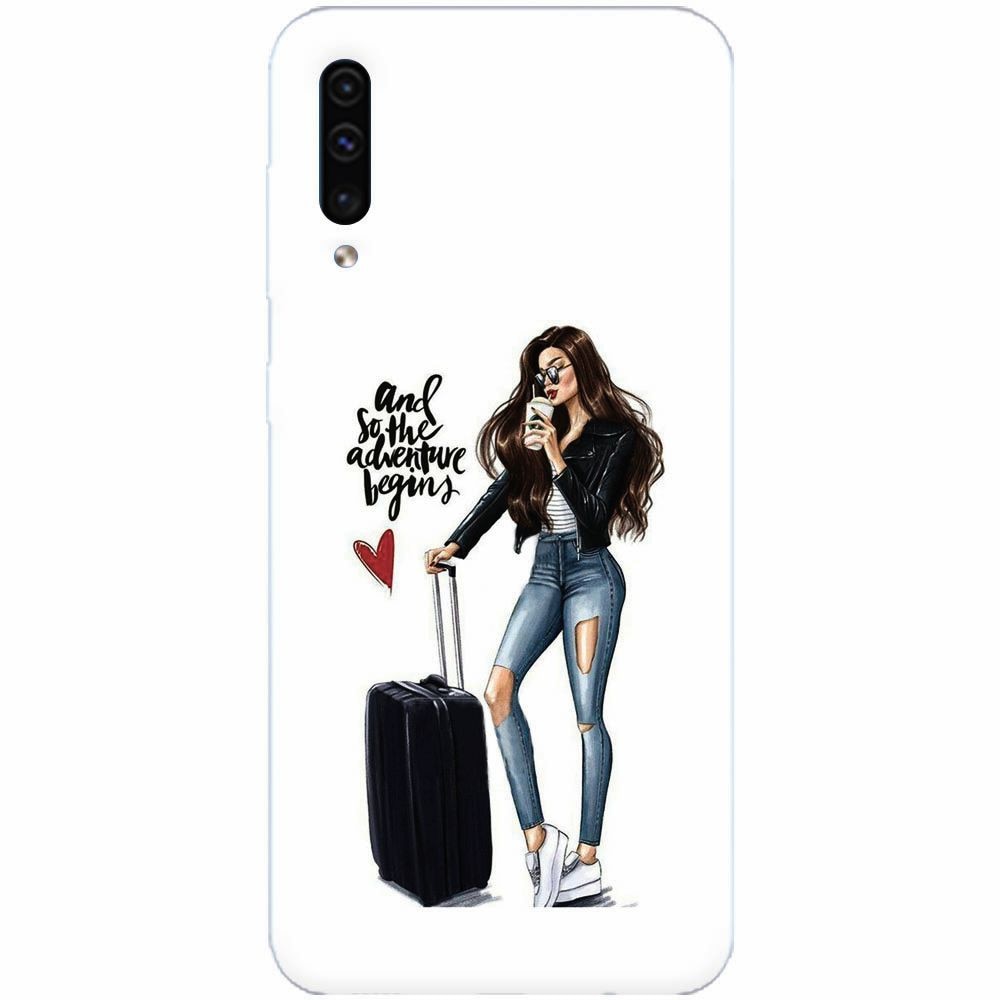 Husa silicon pentru Samsung Galaxy A70, And So The Adventure Begins