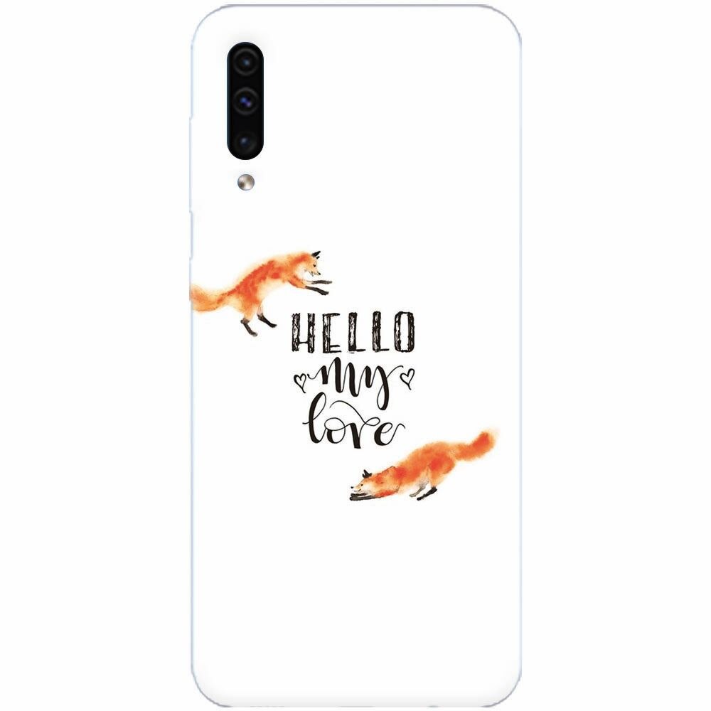 Husa silicon pentru Samsung Galaxy A70, Hello My Love